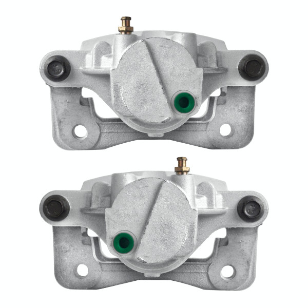 Rear New Disc Brake Caliper with Bracket Set of 2, Driver and Passenger Side - Part # BC3056PR