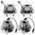 Front and Rear Wheel Hub Bearing Assembly Bundle - Part # HBPKG0003