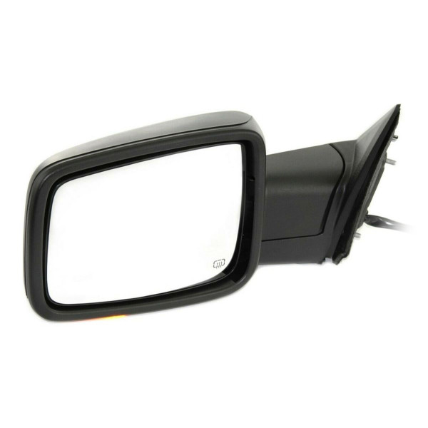 Driver Side View Mirror Power Folding Heated Textured Black - Part # KAPB25ESHPTSPFLH