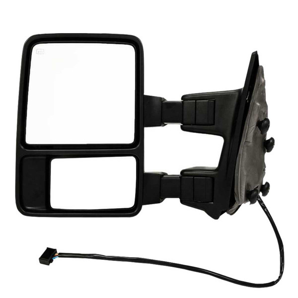 Side View Mirror Power Tow Folding Heated Textured Black, Driver Side - Part # KAPFO1320268SS