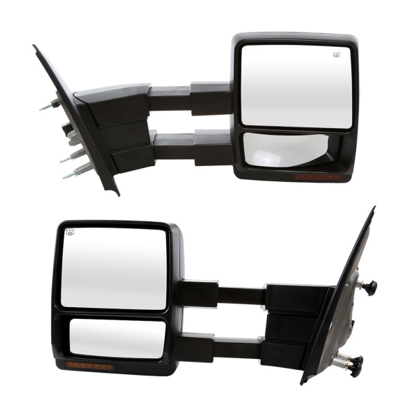 Side View Power Mirror Tow Folding Textured Black Set of 2, Driver and Passenger Side - Part # KAPFO1320369PR