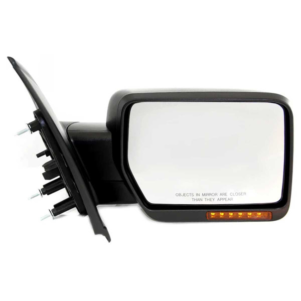 Side View Mirror Power Folding Heated Textured Black, Passenger Side - Part # KAPFO1321349