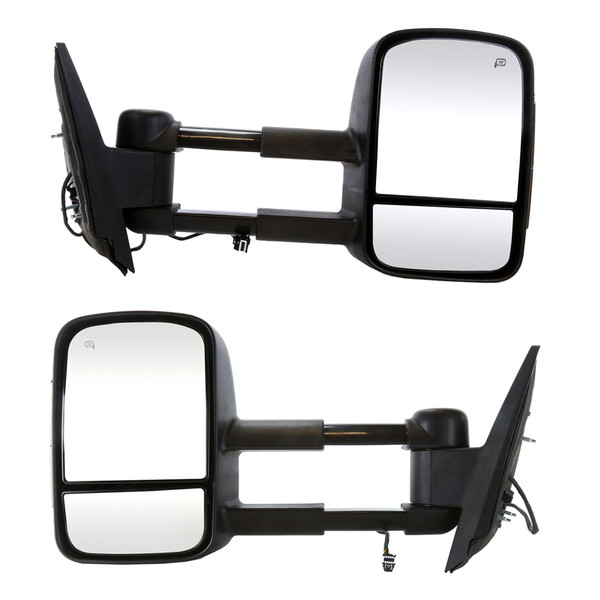 Side View Power Mirror Tow Folding Textured Black Set of 2, Driver and Passenger Side - Part # KAPGM1320354SSSPR