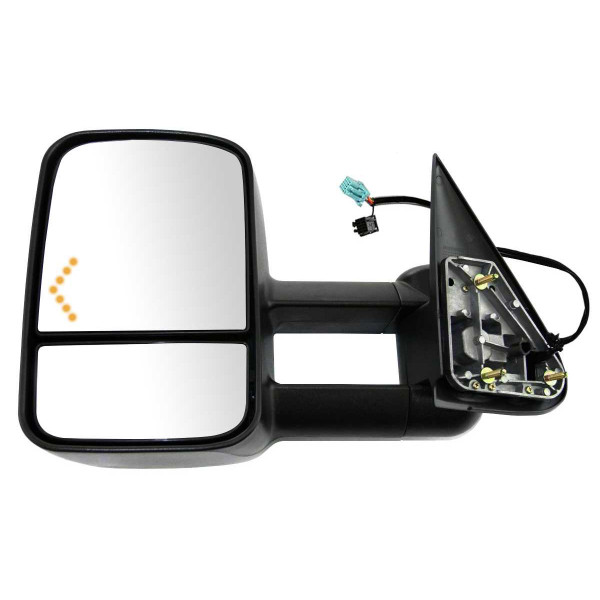 Side View Mirror Power Tow Folding Heated Textured Black, Driver Side - Part # KAPGM1320355