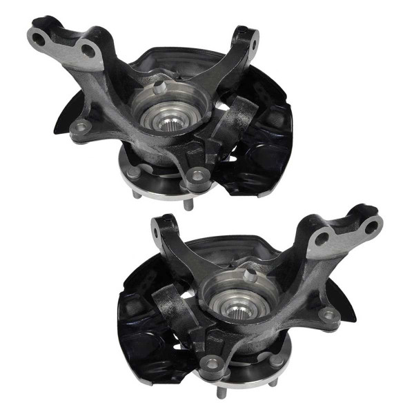 Front Steering Knuckles and Wheel Bearing Hub Assembly Set of 2 Driver and Passenger Side - Part # KN798400PR