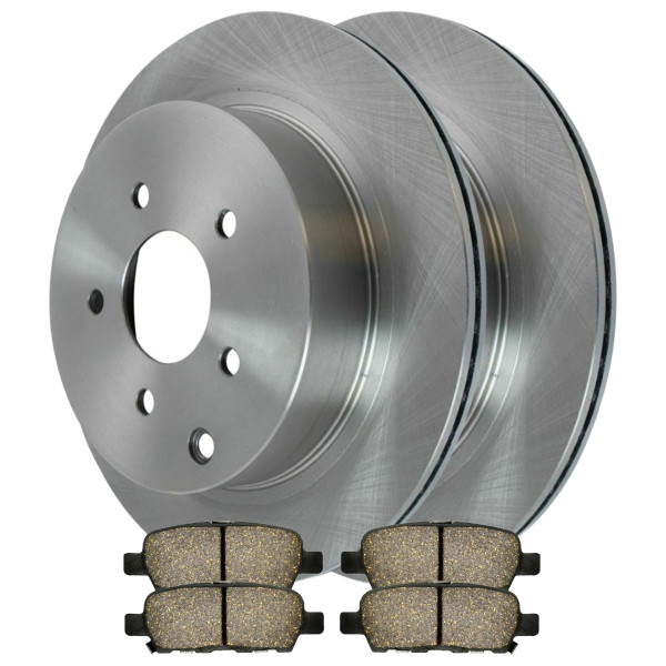 Rear Disc Brake Rotors and Performance Ceramic Pads Kit, Driver and Passenger Side - Part # PCDR4135041350905