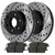 Front and Rear Performance Brake Pad and Performance Rotor Bundle - Part # PERFQUAD0090