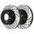 Front and Rear Performance Drilled and Slotted Brake Rotor Bundle Vented 12.60 Inch Diameter - Part # PR63026-63025PR