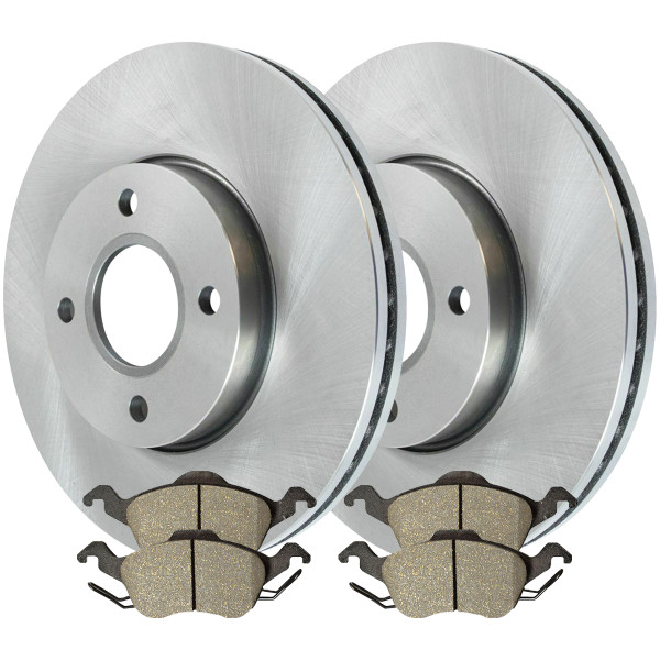 Front Brake Rotors and Ceramic Pads Kit Driver and Passenger Side - Part # RSCD64081-64081-816-2-4