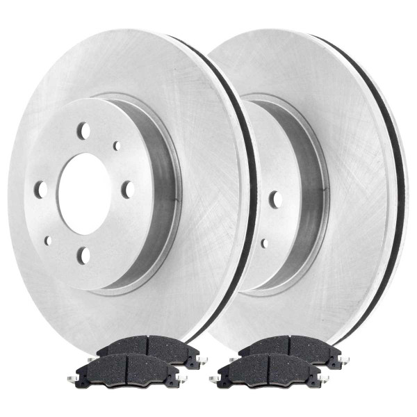 Front Ceramic Brake Pad and Rotor Bundle - Part # RSCD64163-64163-1339-2-4
