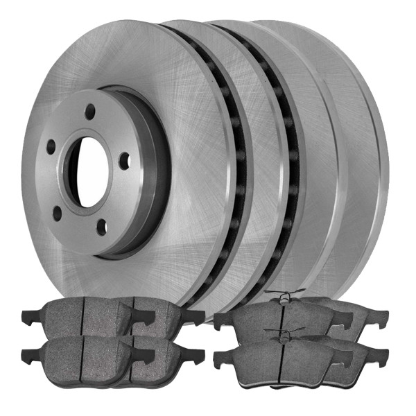 Front and Rear Brake Rotors and Ceramic Pads Kit - Part # SCD10445211
