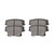 Front and Rear Brake Rotors and Ceramic Pads Kit - Part # SCD105663023