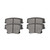 Front and Rear Ceramic Brake Pad Bundle - Part # SCD1058-1057