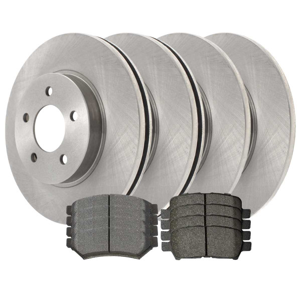 Front and Rear Ceramic Brake Pad and Rotor Bundle - Part # SCD10751539