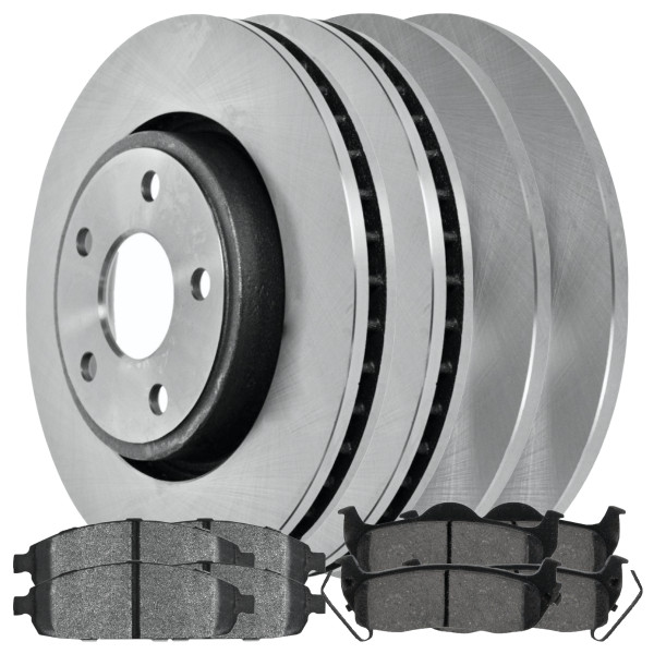 Front and Rear Brake Rotors and Ceramic Pads Kit - Part # SCD10805322