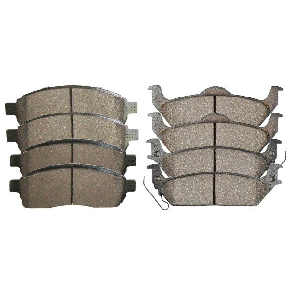 Front and Rear Ceramic Brake Pad Bundle - Part # SCD1083-1012