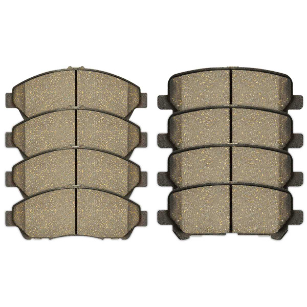Front and Rear Ceramic Brake Pad Bundle - Part # SCD1280-1281