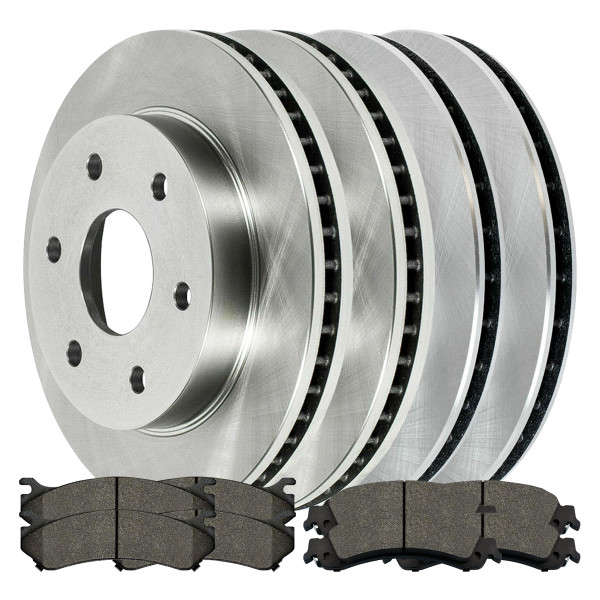 Front and Rear Brake Rotors and Ceramic Pads Kit - Part # SCD78565086