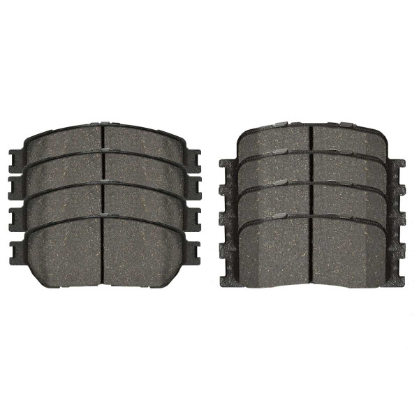 Front and Rear Ceramic Brake Pad Bundle 4 Wheel Disc - Part # SCD906-885