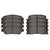 Front and Rear Ceramic Brake Pad Bundle 4 Wheel Disc - Part # SCD906-885