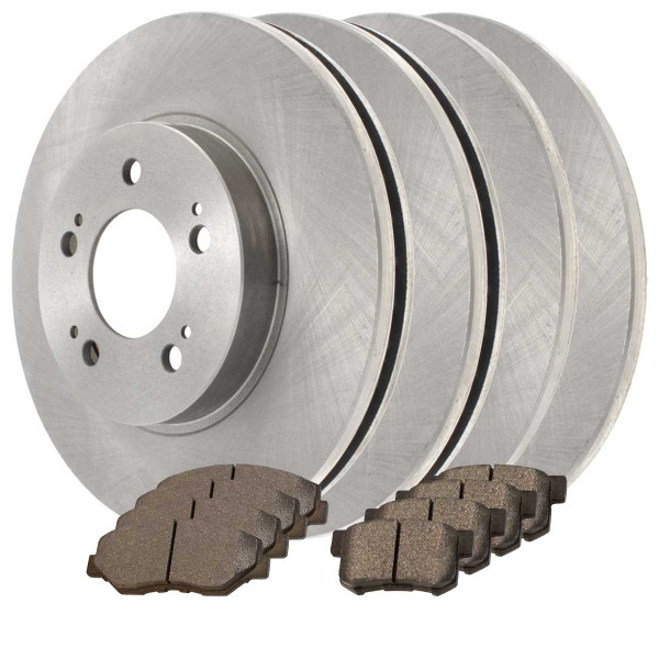 Front and Rear Ceramic Brake Pad and Rotor Bundle - Part # SCD9145023