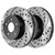 Front Ceramic Brake Pad and Performance Rotor Bundle 280mm Rotor Diameter - Part # SCDPR4414544145768A